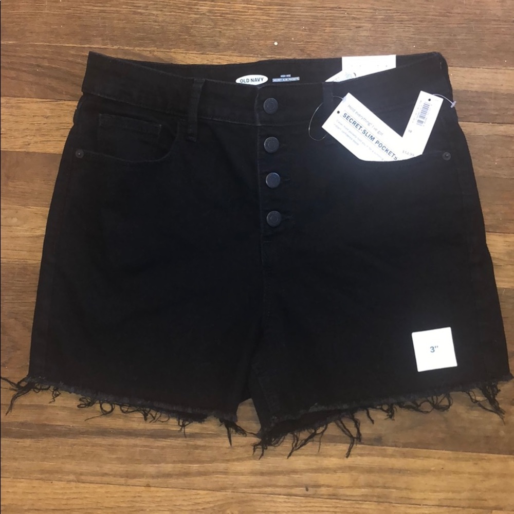 Black High Waisted Shorts